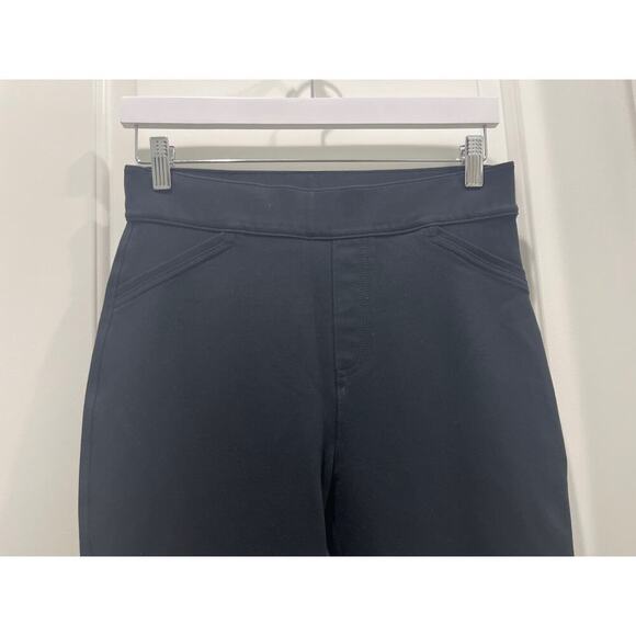 Spanx Black Cropped Legging Faux Trouser Pants Sz M - Picture 2 of 6